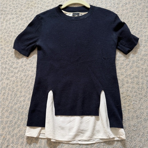 Joseph Tops - Joseph Cream and Black Textured Top